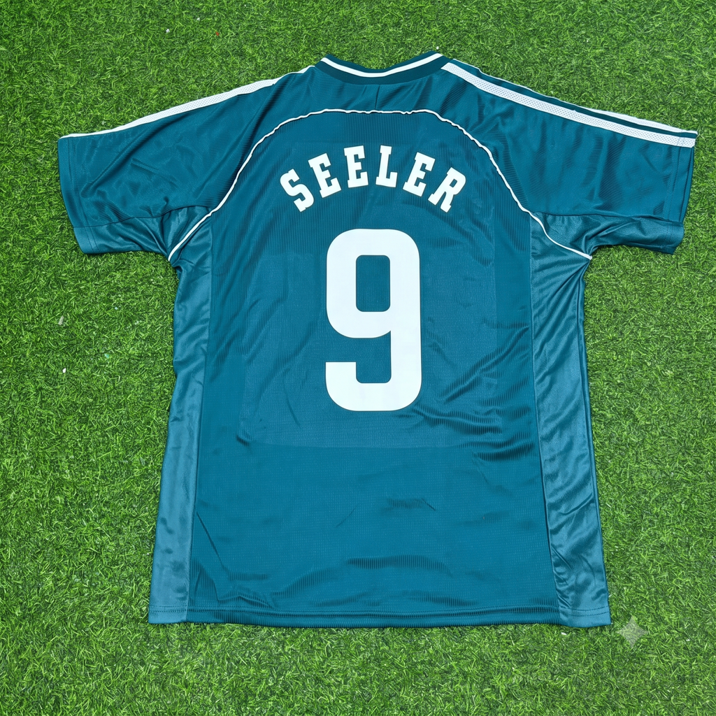 1998 Germany World Cup Uwe Seeler Away Retro Football Jersey – Back View