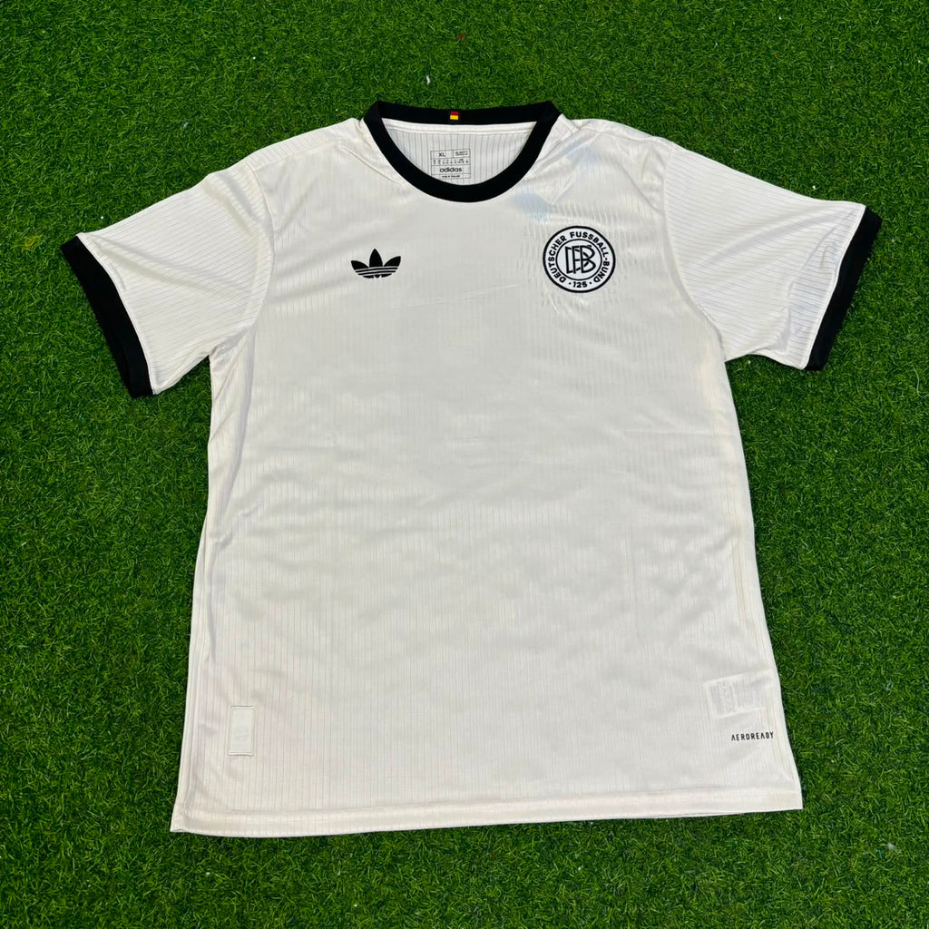 Uwe Seeler Germany 125 Year Special White Football Jersey – Front View