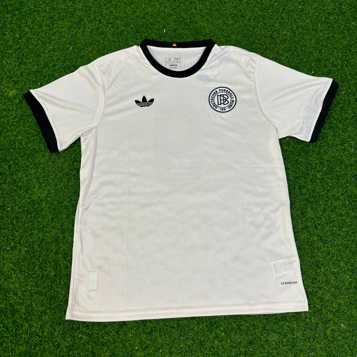 Uwe Seeler Germany 125 Year Special White Football Jersey – Front View