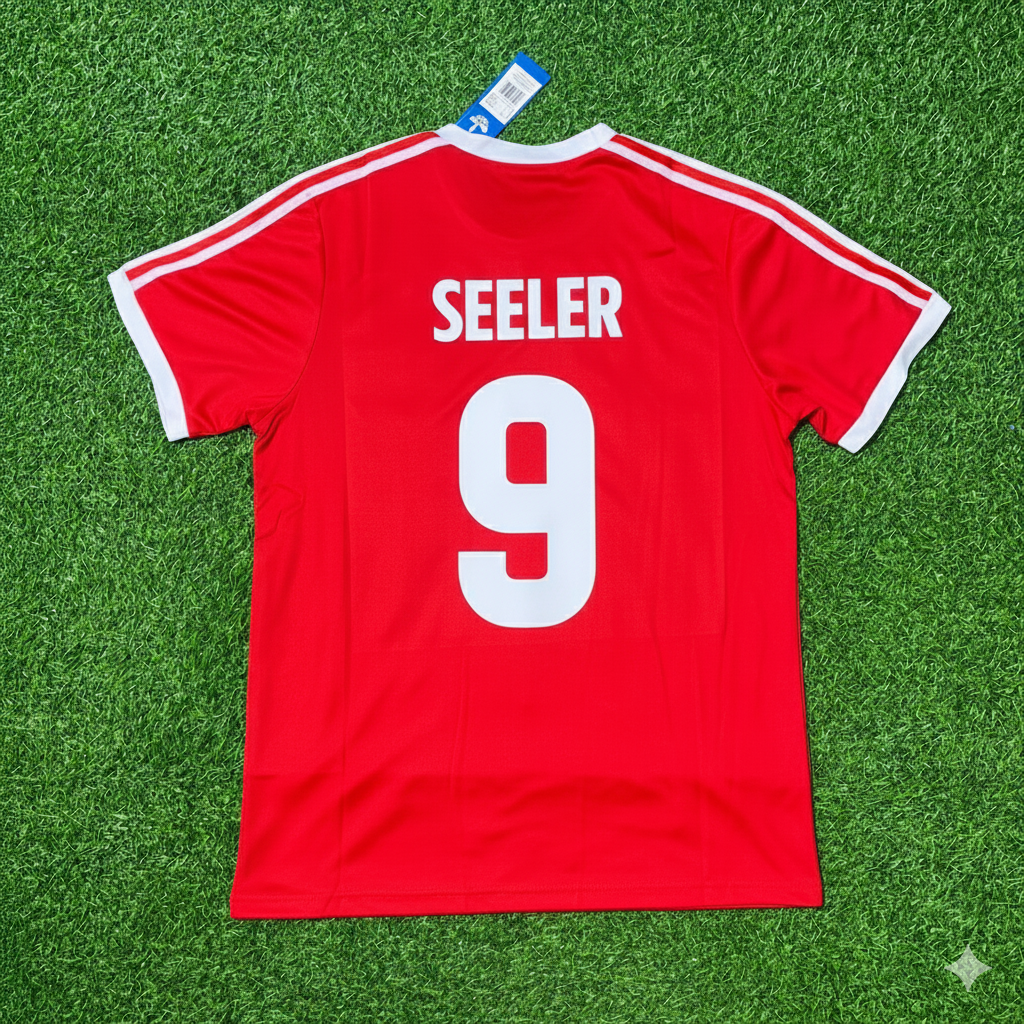 Uwe Seeler Hamburger SV Rotes Heimtrikot Retro Fußballtrikot Special Edition – Back View