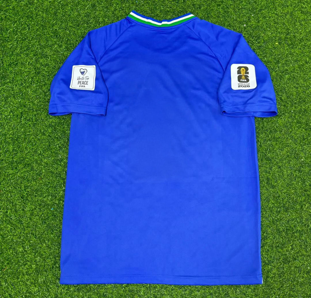 Uzbekistan 2026 World Cup Home Blue Football Jersey – Front View