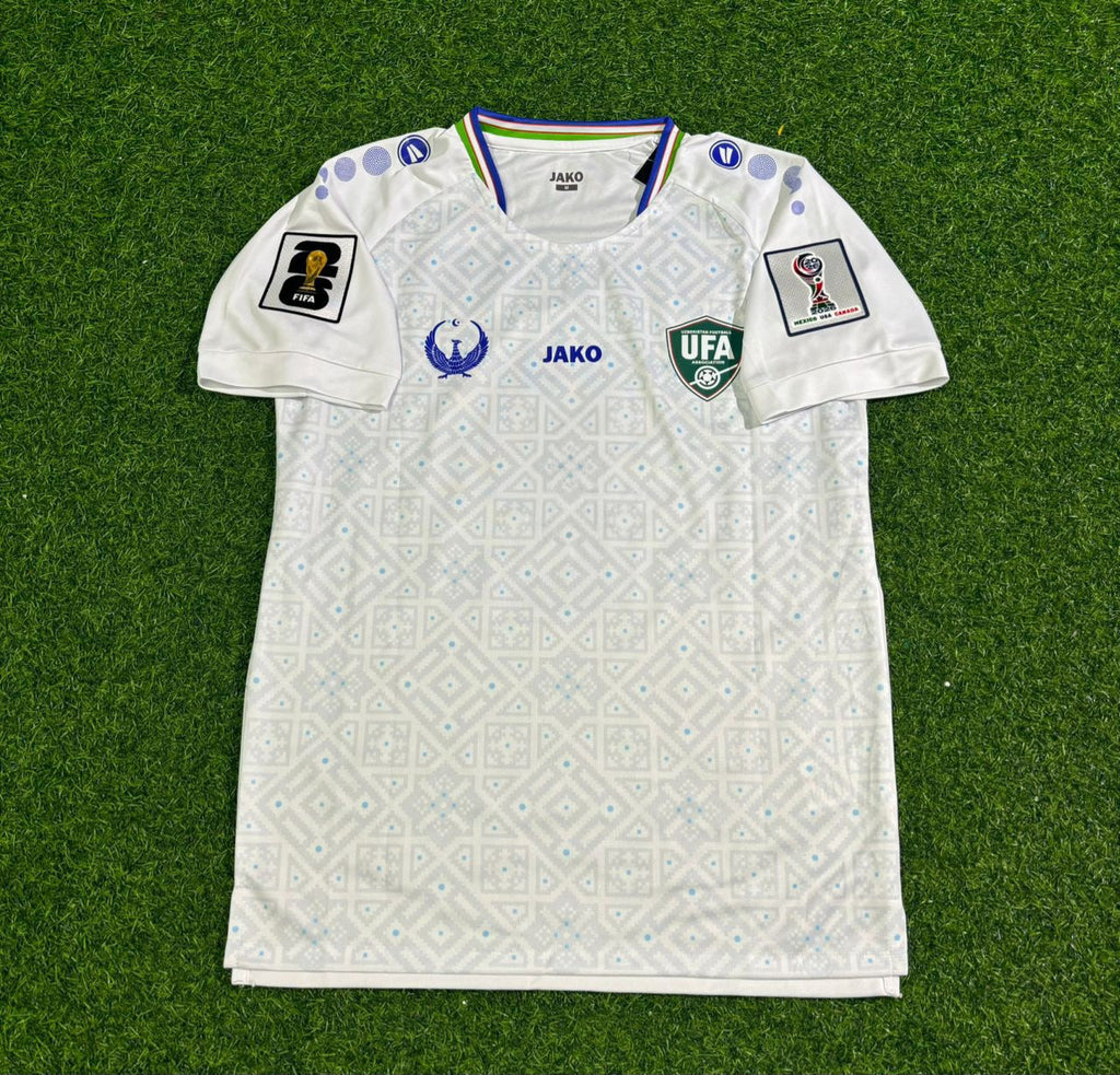 2026 Uzbekistan World Cup Football Jersey – Back View