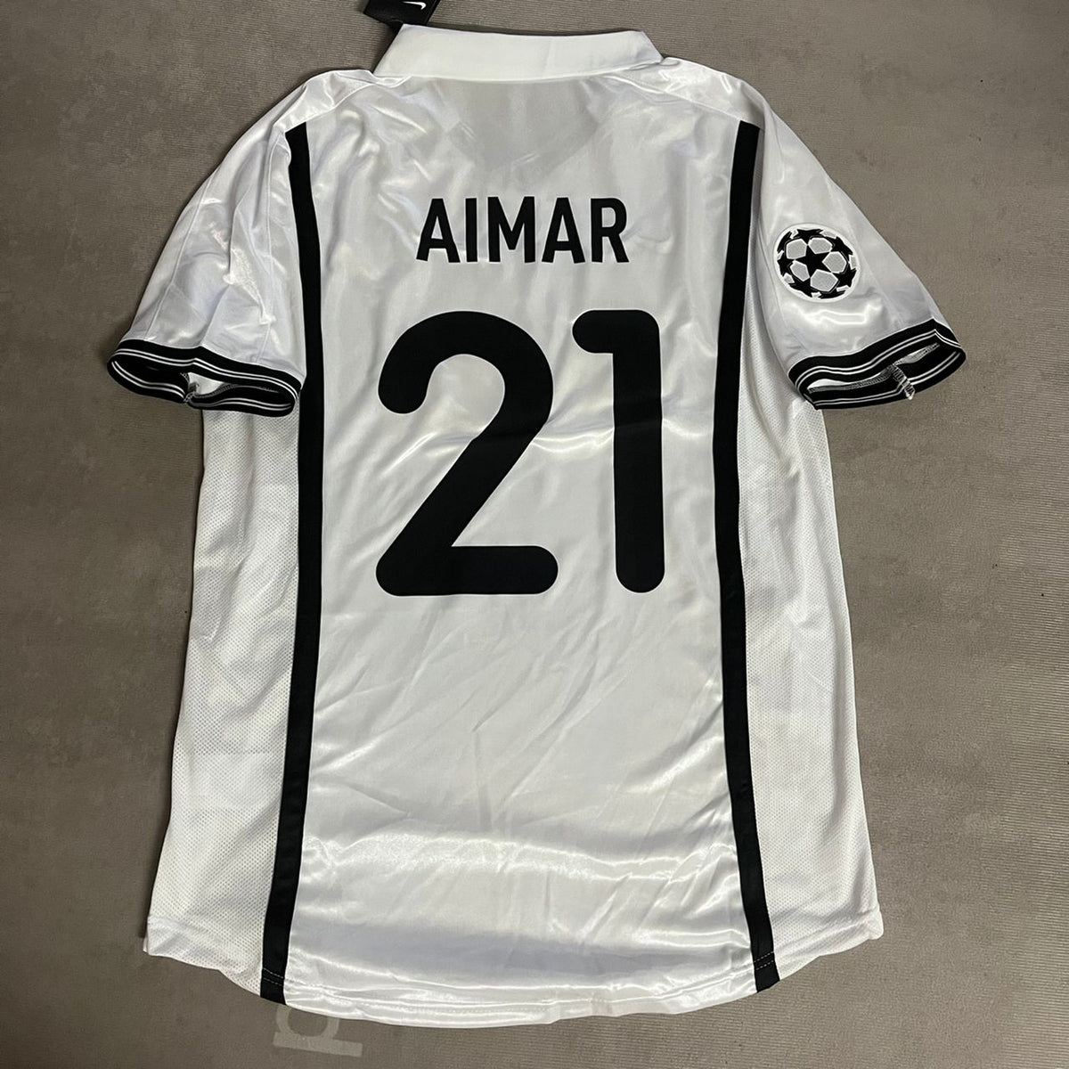Pablo Aimar Valencia 2001 Milano Champions Final Retro Football Jersey – 11