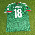 Obed Vargas Mexico 2026 World Cup Home Green Football Jersey – Back View