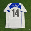 2004/05 Juan Sebastian Veron Inter Milan Retro White Football Jersey – Back View
