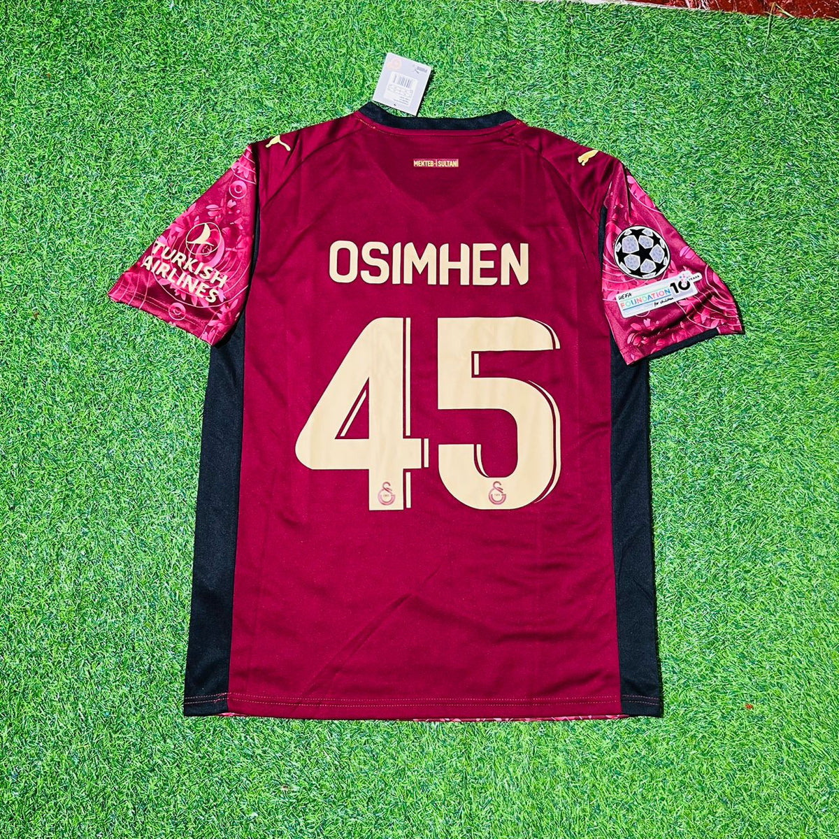 Galatasaray 2025 2026 Third Alternative Football Jersey – Victor Osimhen #45 – Back View