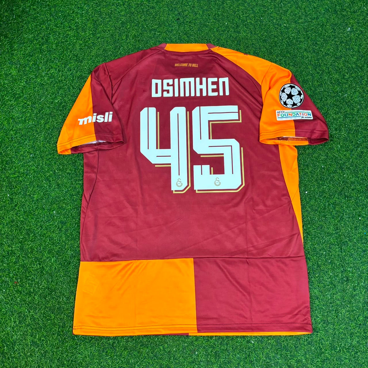 Galatasaray 2026-2027 Champions League Football Jersey – Victor Osimhen – Back View