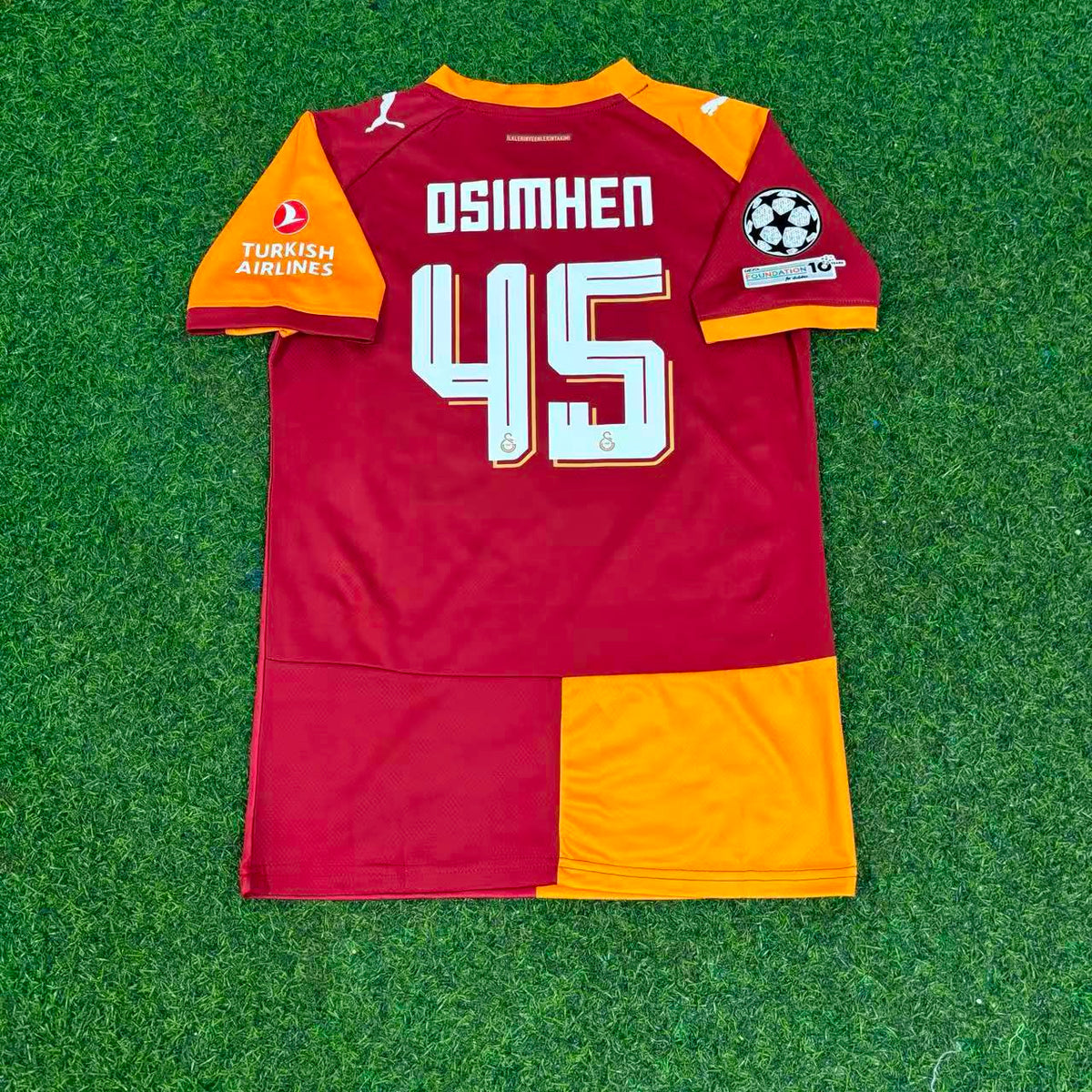 Victor Osimhen Galatasaray 2026-2027 Champions League Kids Football Jersey – Front View
