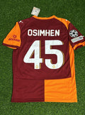 Victor Osimhen Galatasaray 2026 Champions League Home New Season Football Jersey – Back View