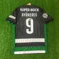 Viktor Gyökeres Sporting Lisbon Home Green Football Jersey – Back View