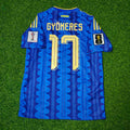 Viktor Gyökeres Sweden 2026 World Cup Away Blue Football Jersey – Back View