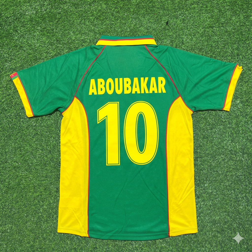 Vincent Aboubakar Cameroon Retro Football Jersey – Back View