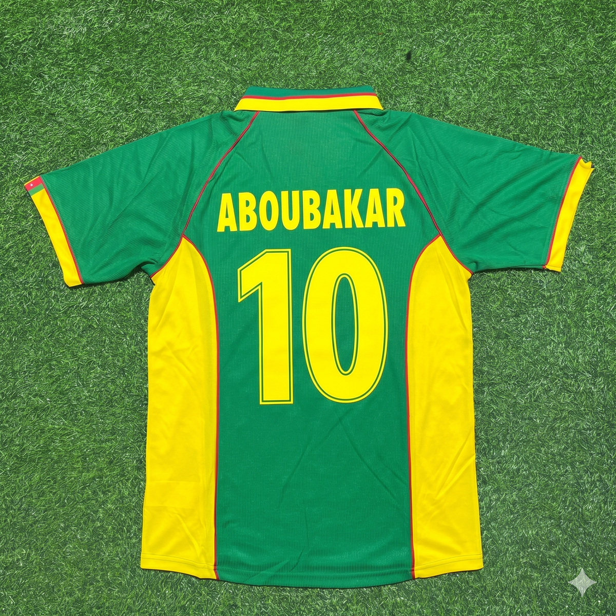 Vincent Aboubakar Cameroon Retro Football Jersey – Back View