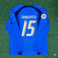 Vincenzo Iaquinta #15 Italy 2006 World Cup Final Long Sleeve Retro Jersey – Back View