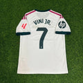 Vinicuis Jr. White Jersey – Back View