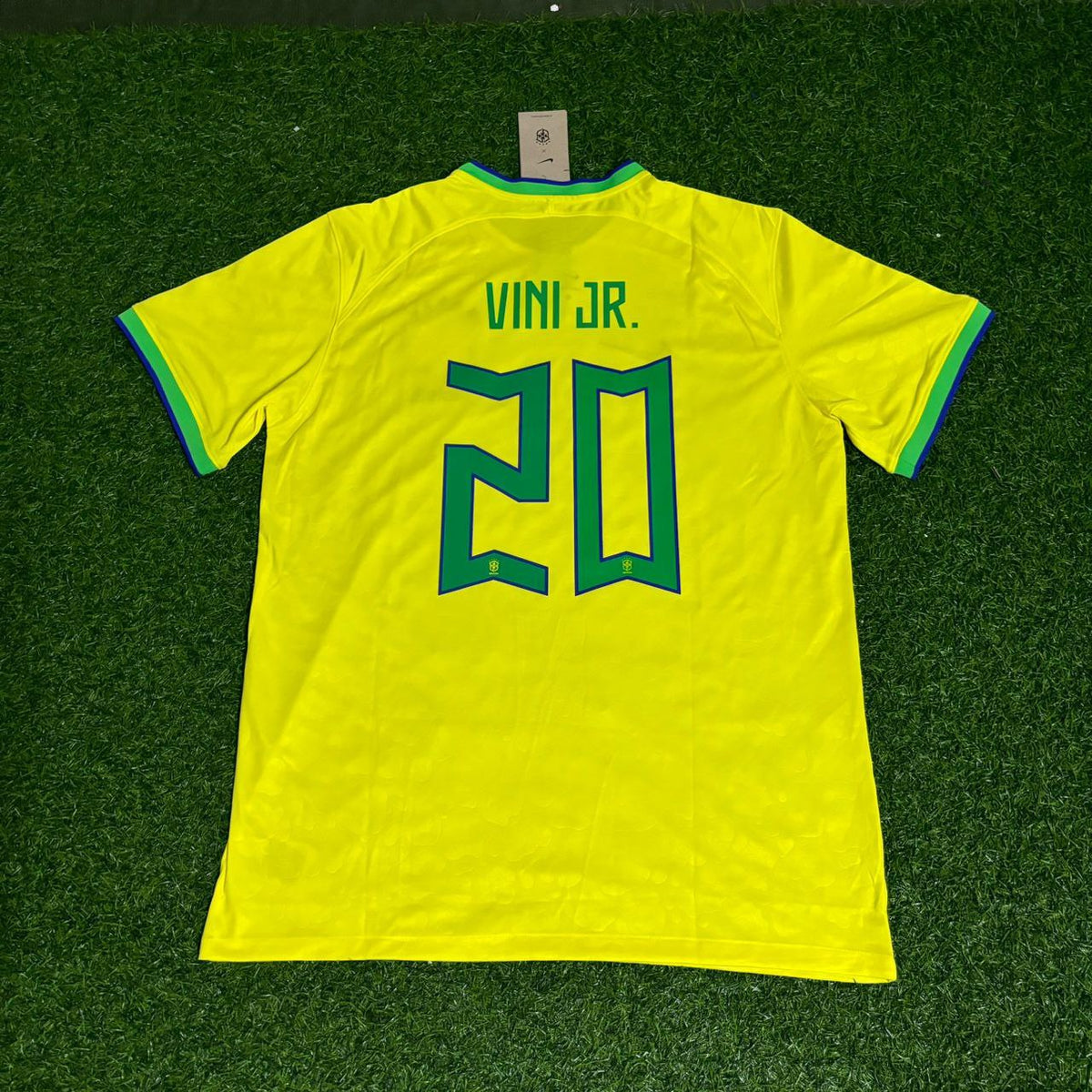 Brazil 2022 World Cup New Season Football Jersey – Vinícius Júnior 7 – Back View