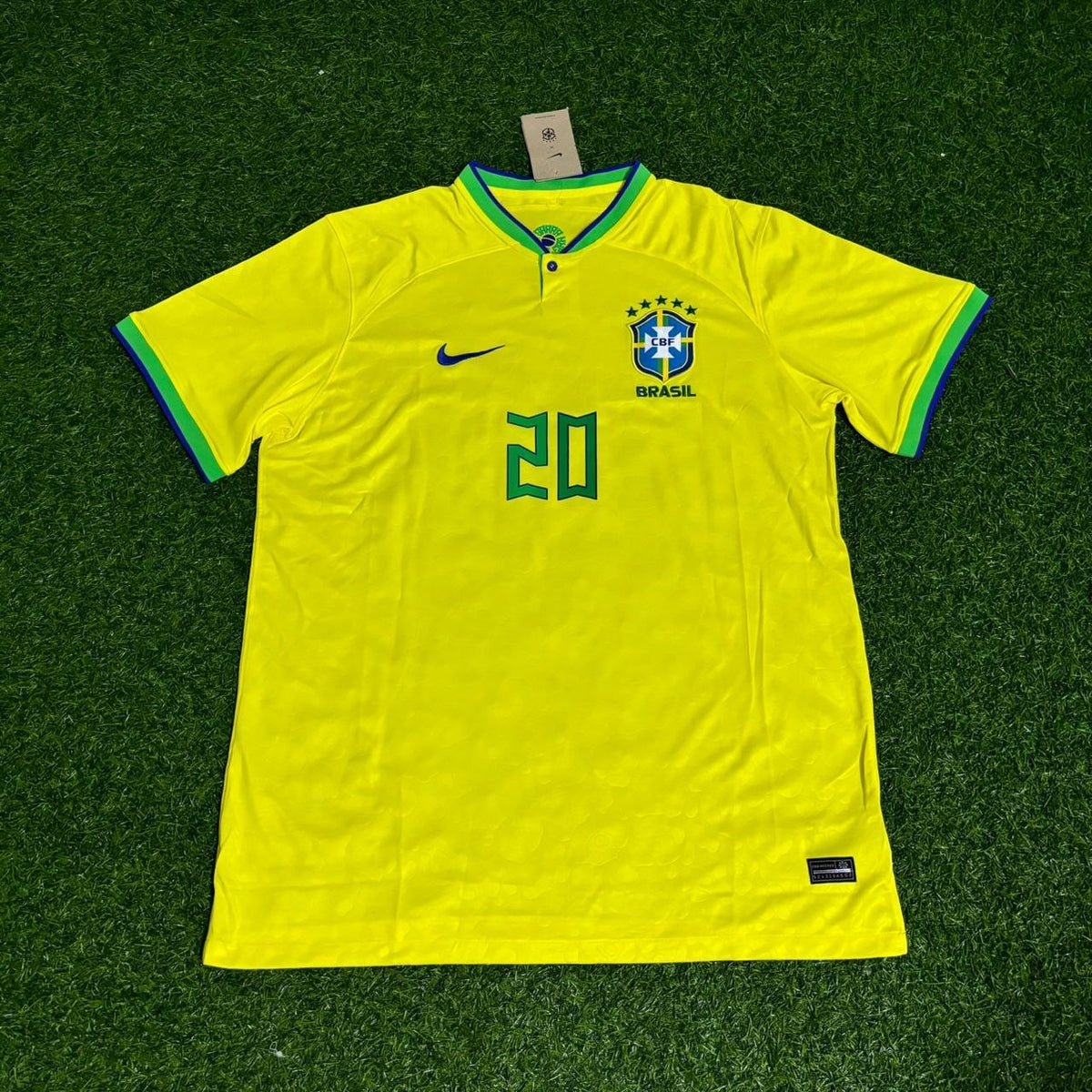 Brazil 2022 World Cup New Season Football Jersey – Vinícius Júnior 7 – Front View