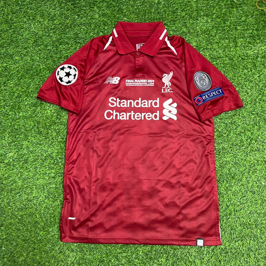 Xherdan Shaqiri Liverpool 2019 CL Final Retro Kit Jersey – Detailed View