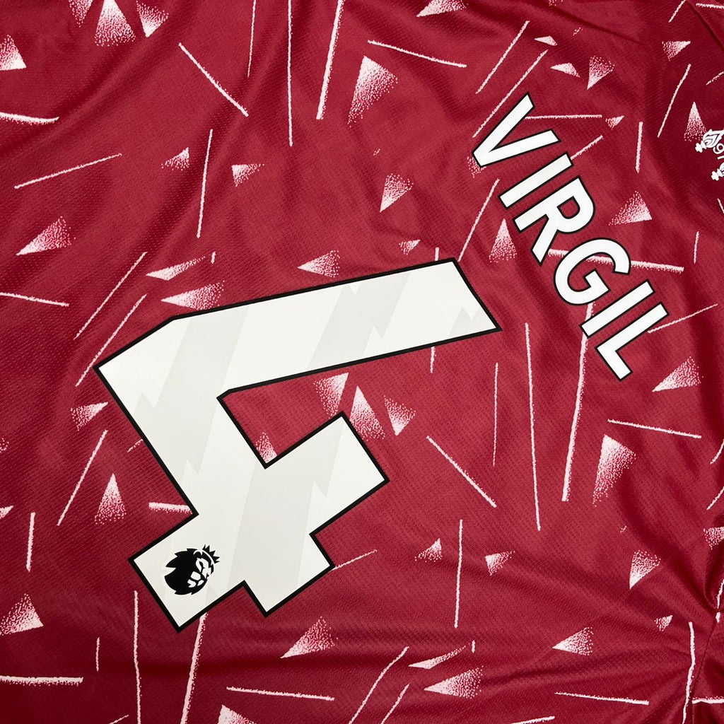 Liverpool 2027 New Season Long Sleeve Football Jersey – Virgil van Dijk – Front View