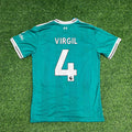 Virgil van Dijk Liverpool Green Football Jersey – Back View