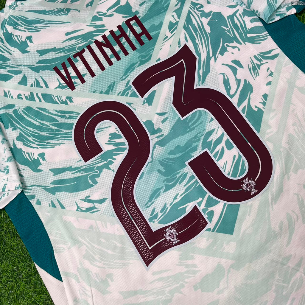 Vitinha Portugal 2026 World Cup White Away Football Jersey – Front View