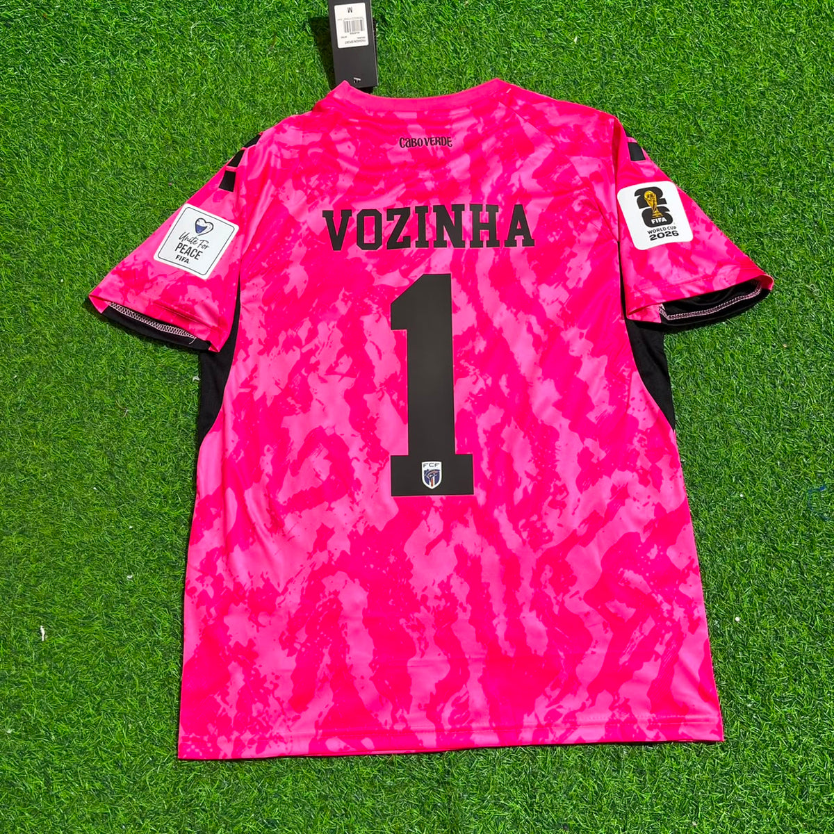 Vozinha Goalkeeper Cape Verde 2026 World Cup Football Jersey Shirt – Back View
