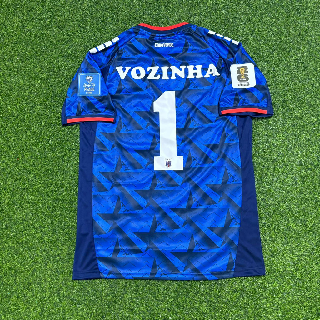 Vozinha Goalkeeper Cape Verde World Cup 2026 Home Football Jersey Shirt – Back View