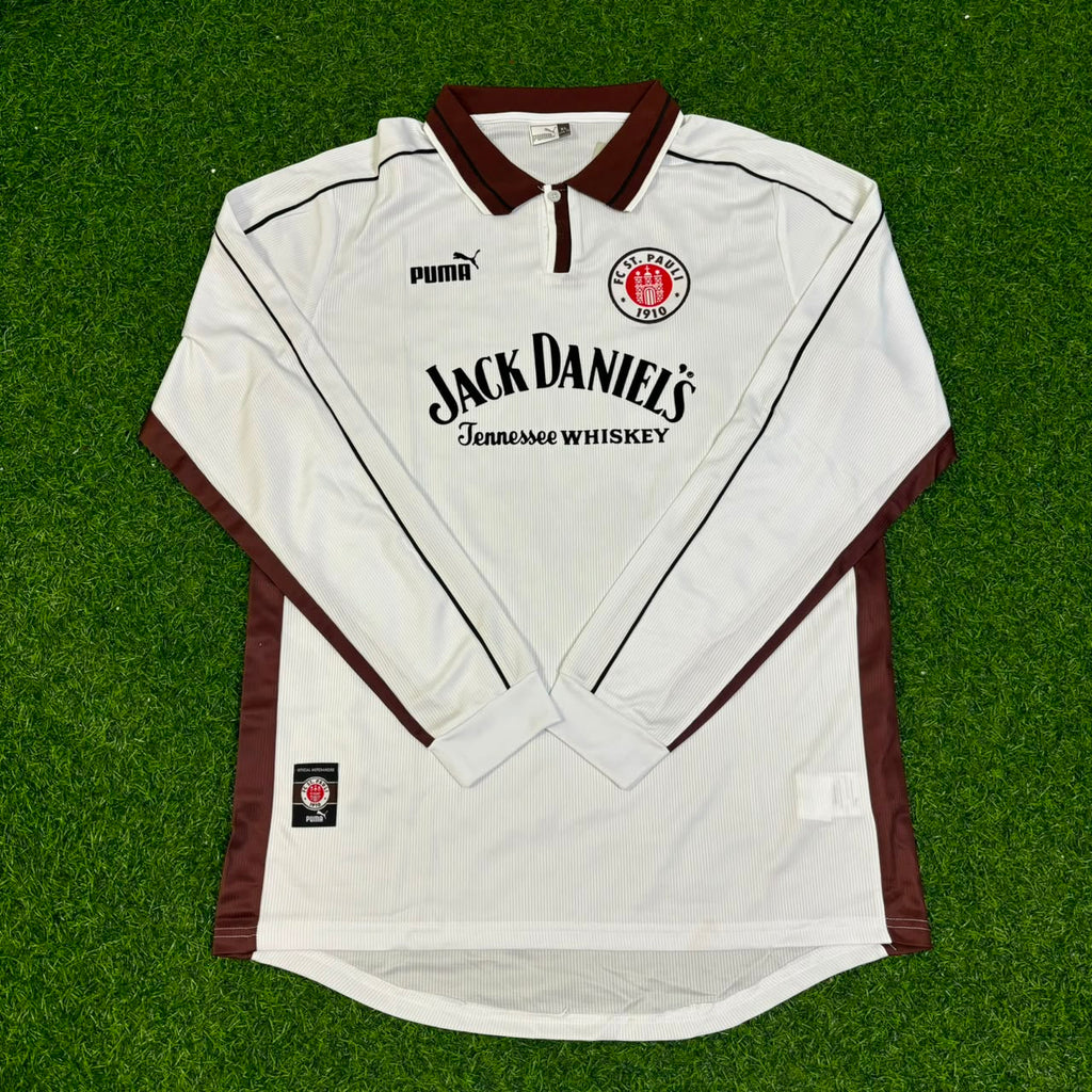 Walter Frosch FC St. Pauli Commemorative Long Sleeve Home Retro Football Jersey – Front View
