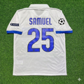 Inter 2009/2010 White Retro Football Jersey – Walter Samuel – Back View