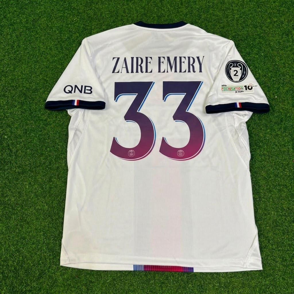 Warren-Zaire Emery White Jersey – Back View