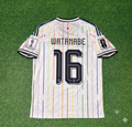 Tsuyoshi Watanabe Japan 2026 World Cup Away White Football Jersey – Back View