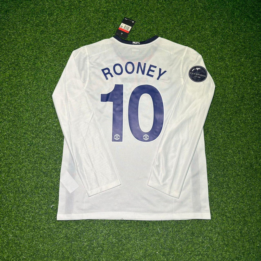 Wayne Rooney 10 Manchester United 2009 Final Retro Long Sleeve Jersey – Back View