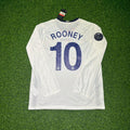 Wayne Rooney 10 Manchester United 2009 Final Retro Long Sleeve Jersey – Back View