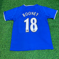 Wayne Rooney #18 Everton Fc Blue Retro Football Jersey – Back View