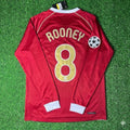 2006 Wayne Rooney #8 Manchester United 2007 Red Golden Football Jersey – Back View