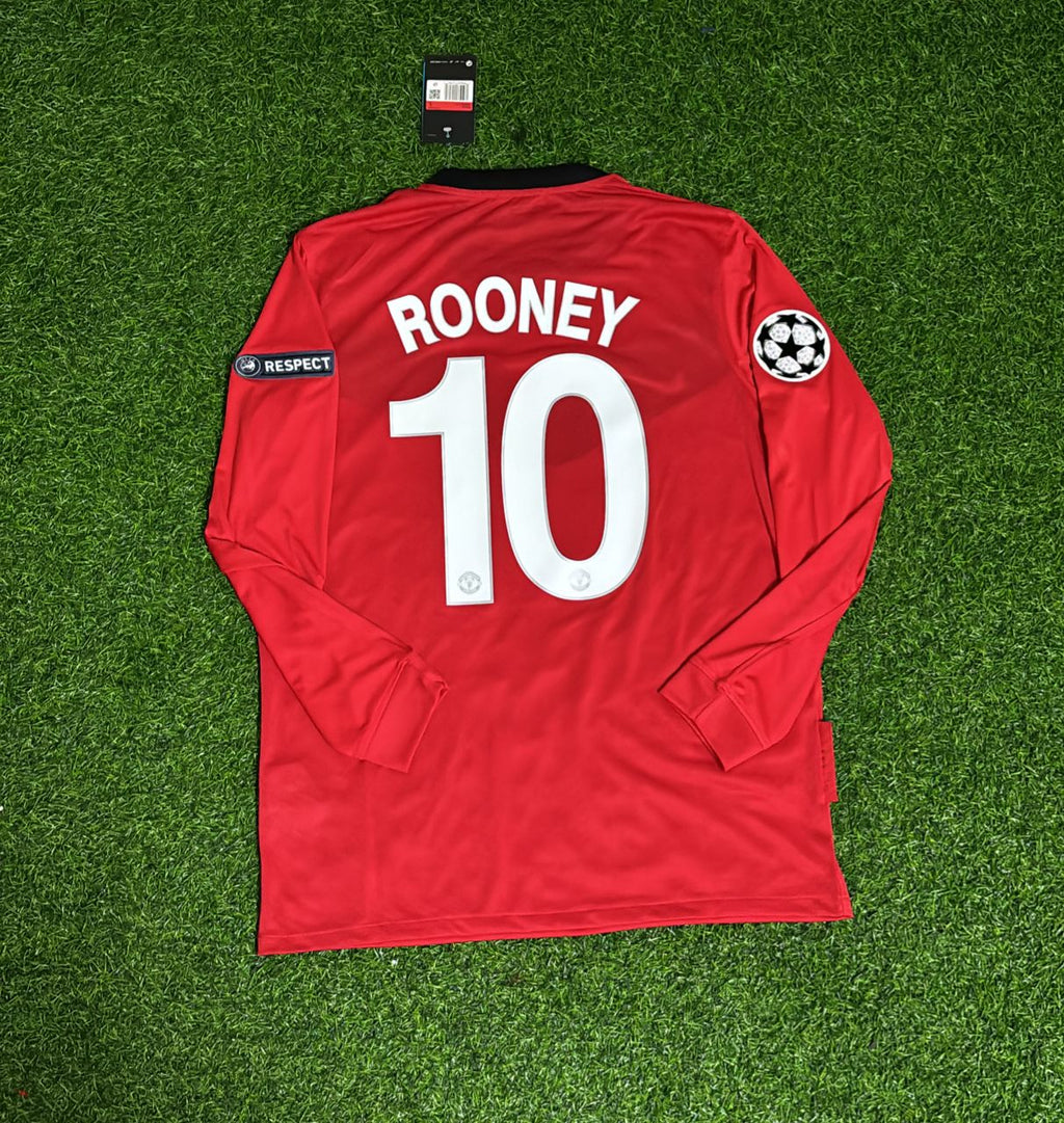 Wayne Rooney Manchester United 09/10 Retro Jersey – Back View