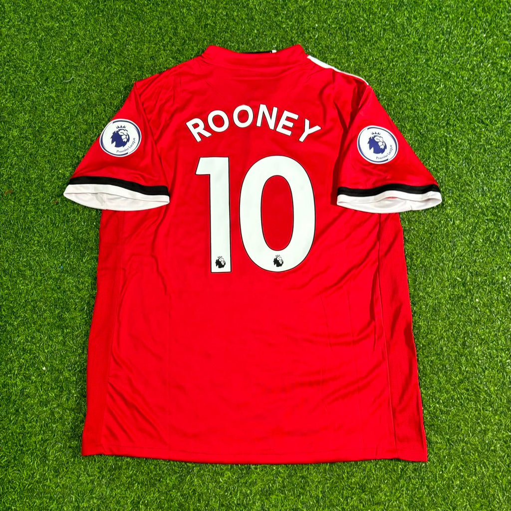 2017 Wayne Rooney Manchester United Final Season Football Jersey – Back View