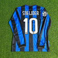 Wesley Sneijder Inter 2010 Champions League Final Retro Football Jersey – Back View
