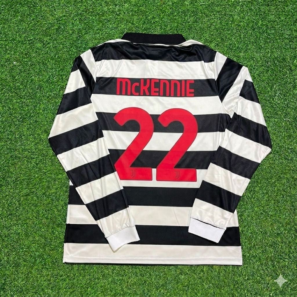 Juventus New Season Fourth Long Sleeve Jersey – Weston McKennie #22 – Back View