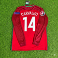 2016 Portugal EURO William Carvalho 14- Final Long Sleeve Retro Football Jersey – Back View