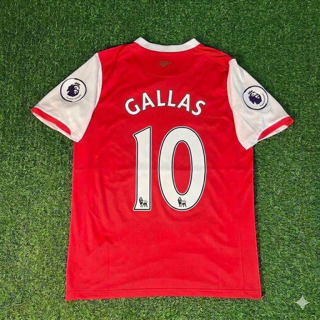 Arsenal 2006/2008 Season Retro Jersey – William Gallas #10 – Back View