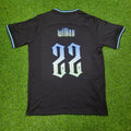 Willian Brazil Black Retro Football Jersey Collection – Back View