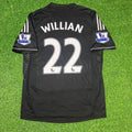 Willian Chelsea 2013-14 Black Retro Football Jersey – Back View