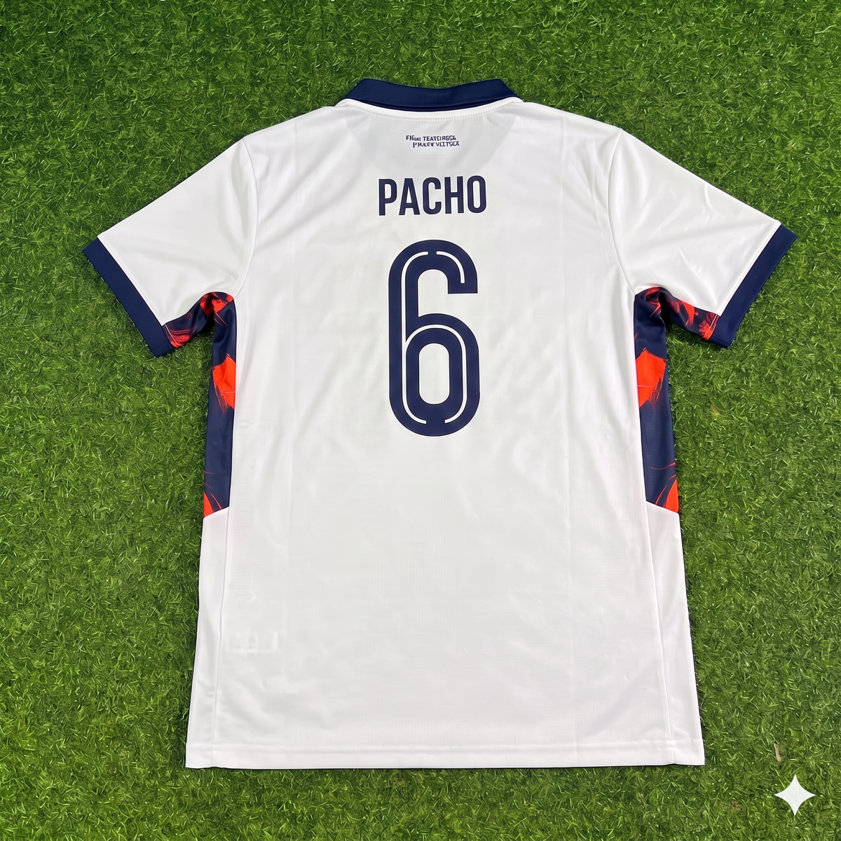 Willian Pacho #6 Ecuador 2026 World Cup White Football Jersey – Back View
