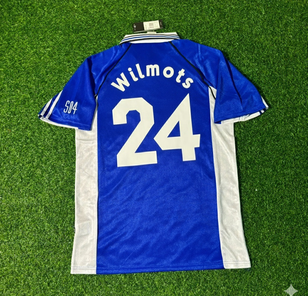 Schalke 04 1999/2000 Blaues Heimtrikot Retro – Marc Wilmots FC – Back View