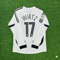 Germany World Cup Long Sleeve White Retro Football Jersey – Florian Wirtz – Back View