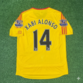 Liverpool 2006/2007 Yellow Retro Football Jersey – Xabi Alonso – Back View