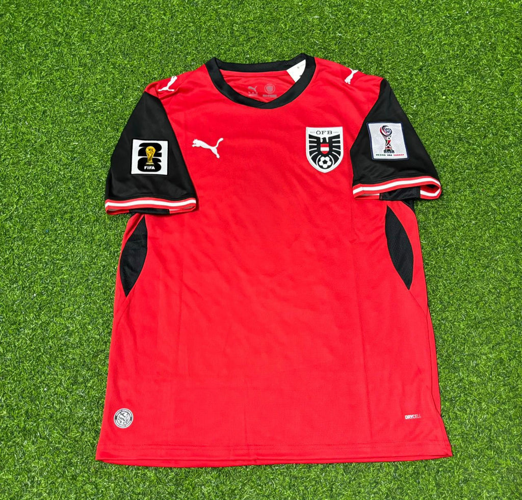 Austria 2026 World Cup Kit Jersey – Xaver Schlager 4- – Front View