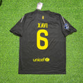 2011/12 Xavi Barcelona Black Retro Football Jersey – Back View