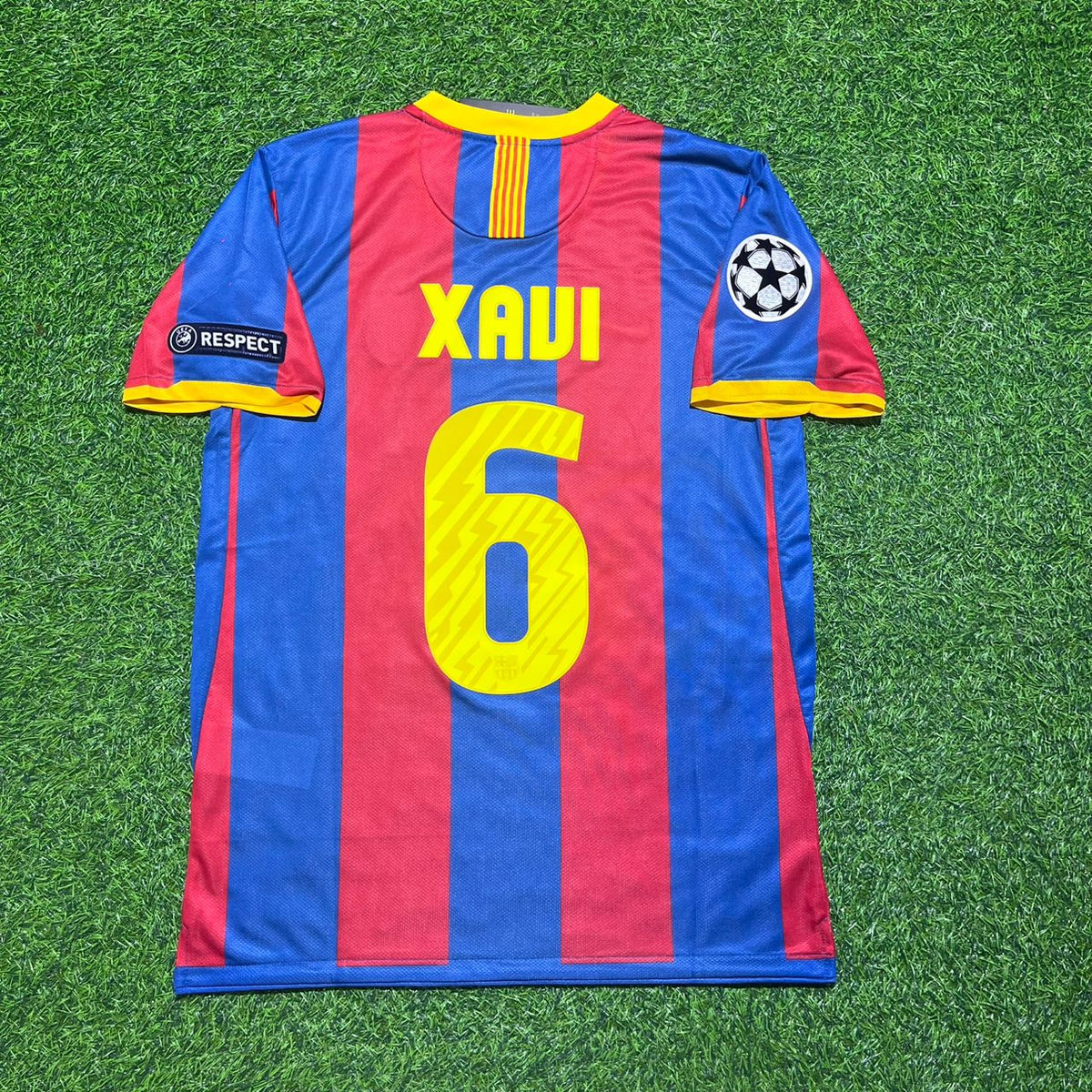 Xavi Barcelona 2011 London Final Jersey – Back View